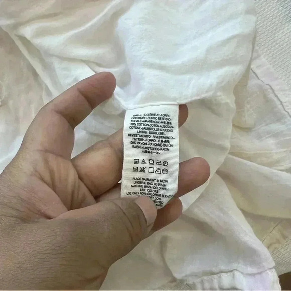 Free People Run With Me Ivory Mini Dress Size S - Picture 5 of 10